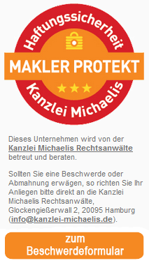 Makler Protekt Siegel der Kanzlei Michaelis